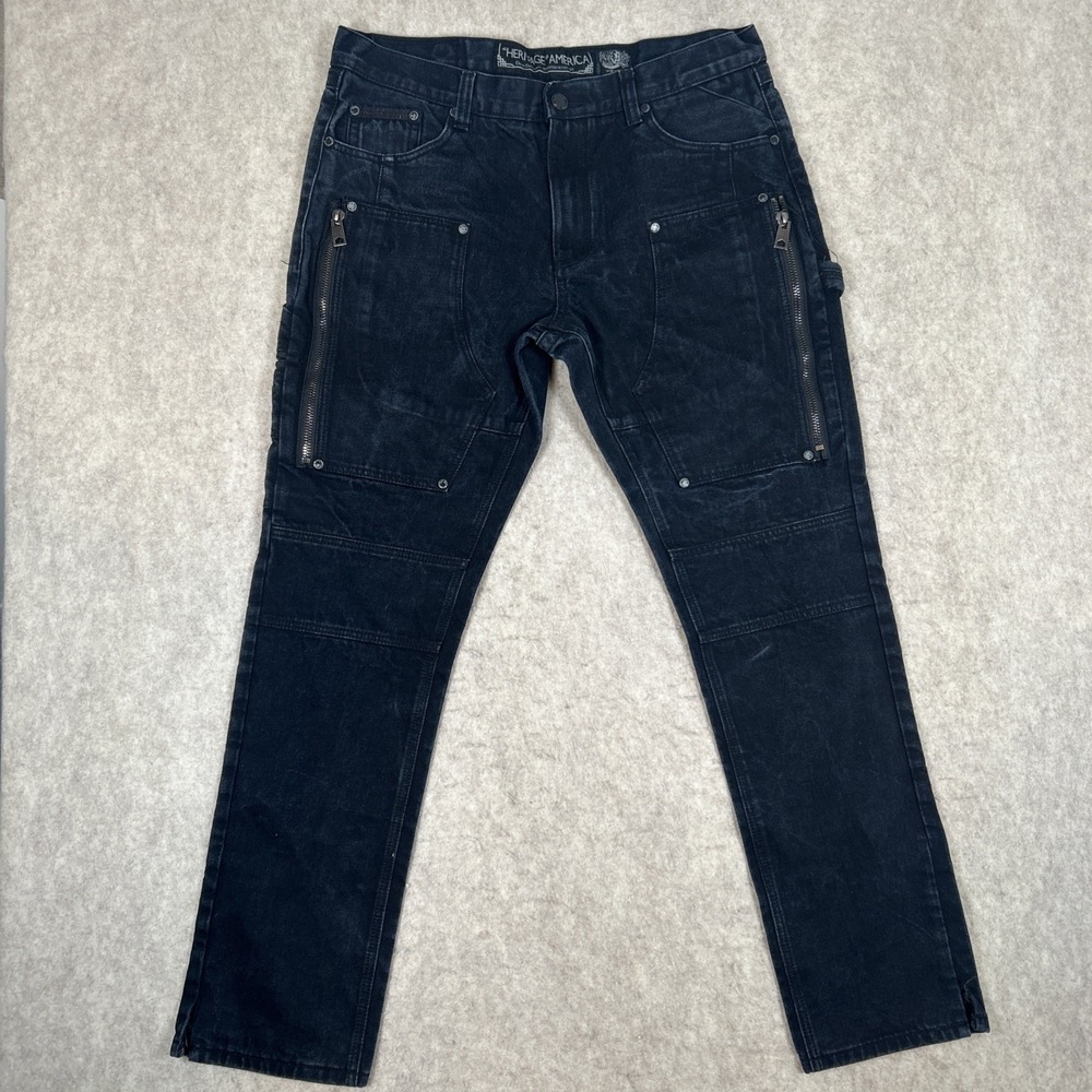 Denim Distillery The HERITAGE by America 1776, W38xL34, 9 pockets Black Fade